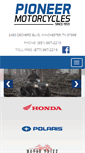 Mobile Screenshot of pioneermotorcycles.com